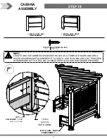 Preview for 37 page of Backyard Discovery CABANA 2004511 Owner'S Manual & Assembly Instructions