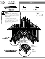 Preview for 42 page of Backyard Discovery CABANA 2004511 Owner'S Manual & Assembly Instructions