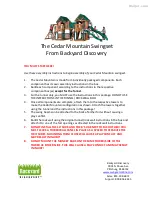 Предварительный просмотр 1 страницы Backyard Discovery Cedar Mountain 5007 Assembly Manual