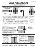 Предварительный просмотр 9 страницы Backyard Discovery Cedar Mountain 5007 Assembly Manual