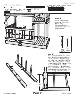 Preview for 34 page of Backyard Discovery Cedar Mountain 5007 Assembly Manual