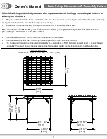 Preview for 9 page of Backyard Discovery FAIRHAVEN 2103535 Owner'S Manual & Assembly Instructions