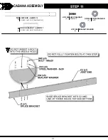 Предварительный просмотр 31 страницы Backyard Discovery Hillsdale Cabana 2102415 Owner'S Manual & Assembly Instructions