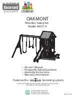 Предварительный просмотр 1 страницы Backyard Discovery OAKMONT Owner'S Manual