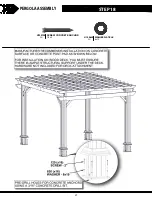 Предварительный просмотр 27 страницы Backyard Discovery PERGOLA 2105089B Manual