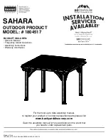 Preview for 1 page of Backyard Discovery SAHARA 1804517 Owner'S Manual