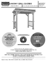 Предварительный просмотр 1 страницы Backyard Discovery SAXONY GRILL GAZEBO Owner'S Manual & Assembly Instructions