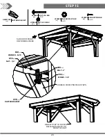 Предварительный просмотр 29 страницы Backyard Discovery SAXONY GRILL GAZEBO Owner'S Manual & Assembly Instructions