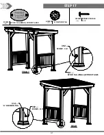 Предварительный просмотр 31 страницы Backyard Discovery SAXONY GRILL GAZEBO Owner'S Manual & Assembly Instructions