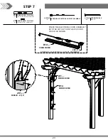 Предварительный просмотр 23 страницы Backyard Discovery SOMERVILLE 10x14 PERGOLA 2006546 Owner'S Manual & Assembly Instructions