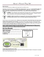 Preview for 3 page of Backyard Discovery Tucson 65411 Owner'S Manual