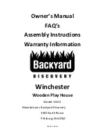 Backyard Discovery Winchester 36111 Owner'S Manual preview