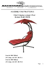 Preview for 1 page of Backyard Expressions 905173 Assembly Instructions Manual