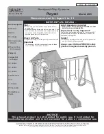 Предварительный просмотр 3 страницы Backyard Play Systems 4105 Instruction Manual