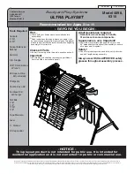 Предварительный просмотр 3 страницы Backyard Play Systems ULTRA PLAYSET 4098 Assembly Manual