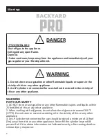 Preview for 3 page of Backyard Pro 554C3H830 LP User Manual