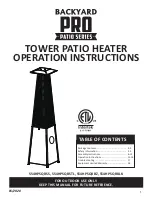 Preview for 1 page of Backyard Pro 554HPSQRBLK Operation Instructions Manual