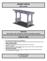 Backyard Products GRILL SHACK Assembly Manual preview
