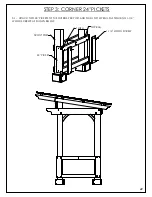 Предварительный просмотр 22 страницы Backyard Products GRILL SHACK Assembly Manual