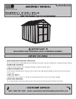 Preview for 3 page of Backyard Products Handy Home MAJESTIC 8' x 12' Assembly Manual