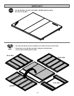 Предварительный просмотр 16 страницы Backyard Products HEARTLAND MIDTOWN 8x10 Assembly Manual