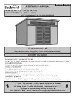 Предварительный просмотр 3 страницы Backyard Products MODERN 12 x 6 Assembly Manual