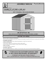 Предварительный просмотр 3 страницы Backyard Products ShedMaster Gable Assembly Manual