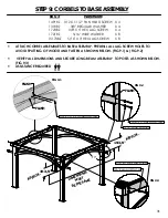 Предварительный просмотр 31 страницы Backyard Products WOOD PAVILION 12' X 12' Assembly Manual