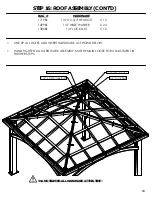 Предварительный просмотр 43 страницы Backyard Products WOOD PAVILION 12' X 12' Assembly Manual