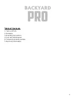 Preview for 3 page of Backyard PRO Assembly Instructions Manual