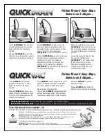 Предварительный просмотр 1 страницы Backyard QuickDrain Quick Start Manual