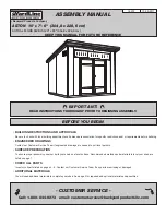 Предварительный просмотр 1 страницы Backyard YardLine ASTON Assembly Manual