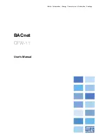 Предварительный просмотр 1 страницы BACnet CFW-11 User Manual