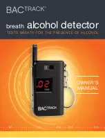 BACtrack BREATH ALCOHOL DETECTOR Owner'S Manual preview