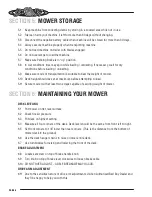 Preview for 8 page of Bad Boy 2010 MZ Series Owner'S & Parts Manual