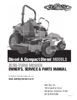 Bad Boy Compact Diesel Owner'S, Service & Parts Manual предпросмотр