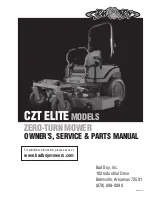 Bad Boy CZT ELITE Series Owner'S Service Manual preview