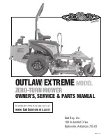 Bad Boy Mowers OUTLAW Owner'S, Service & Parts Manual предпросмотр