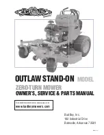 Bad Boy Outlaw BBS 4800 Owner'S, Service & Parts Manual preview