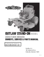 Предварительный просмотр 1 страницы Bad Boy Outlaw Stand-On BBS 3600 Owner'S, Service & Parts Manual