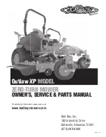 Preview for 1 page of Bad Boy OUTLAW XP Owner'S, Service & Parts Manual