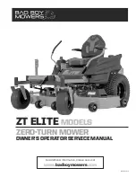 Bad Boy ZT ELITE BZS48FR730 Owner’S Operator Service Manual preview