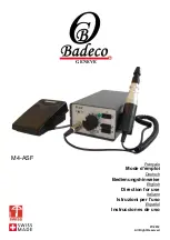 Предварительный просмотр 1 страницы BADECO M4-ASF Directions For Use Manual