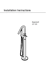 Preview for 1 page of Badeloft AT-03 Installation Instructions Manual