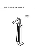 Badeloft AT-04 Installation Instructions Manual preview