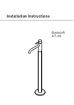 Badeloft AT-05 Installation Instructions Manual preview