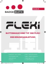 Badgematic 900 FLEXI User Manual preview