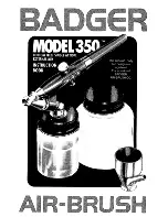 Badger Air-Brush 350 Instruction Book preview