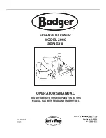 Preview for 1 page of Badger Basket 2060 Series II Operator'S Manual