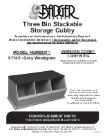 Badger Basket 97745 Gray Woodgrain Assembly And Use Instructions preview